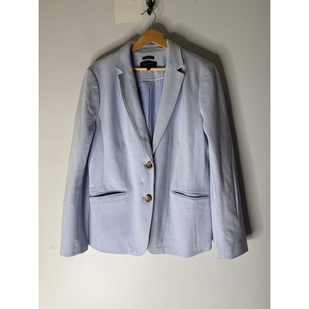 Talbots‎ light blue Aberdeen blazer double button size 16
